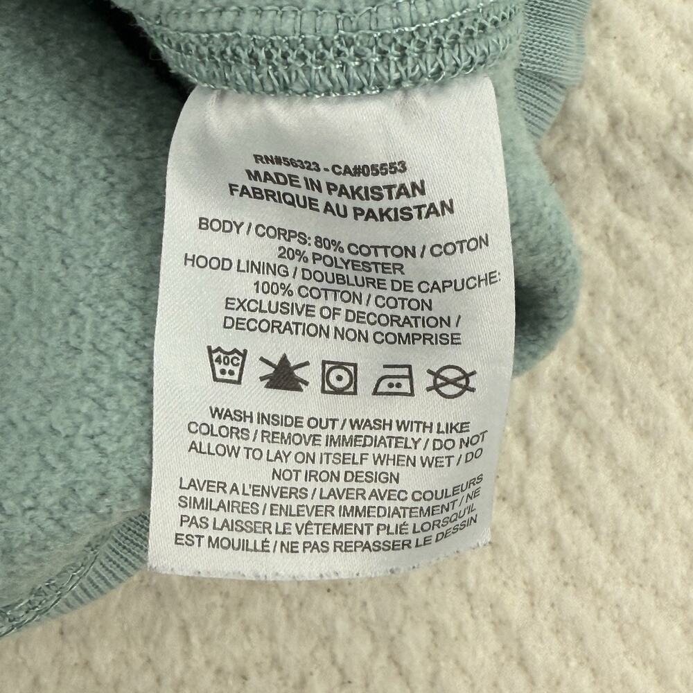 Nike Hoodie Mens M Green Seafoam Pullover Fleece Sweatshirt Embroidered Swoosh - Picture 5 of 10